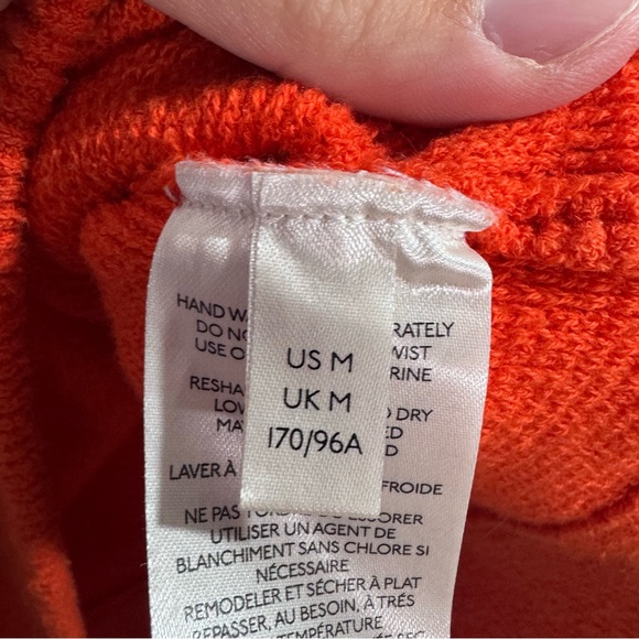 ✨ Free People Ottoman Slouchy Tunic Sweater Orange Size M ✨ - Picture 5 of 7